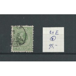 Netherlands 24E  Willem III 1872 SUPERB  VFU/used  CV 95 €