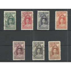 Suriname 104-110  Wilhelmina Jubilee  VFU/used CV 636 €