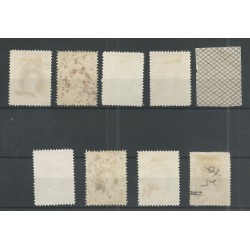 Suriname 118-126  Wilhelmina  VFU/used CV 45 €