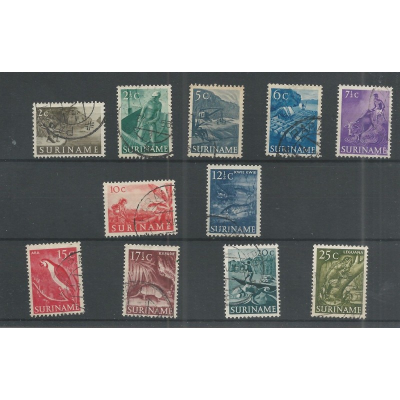 Suriname 297-307 In heemse voorstellingen VFU/gebr  CV 8,5 €