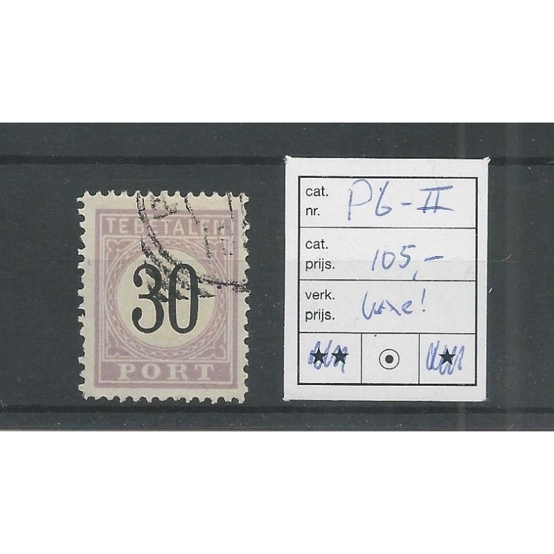 Suriname P6   Type II  Port 1886  VFU/gebr  CV 105 €