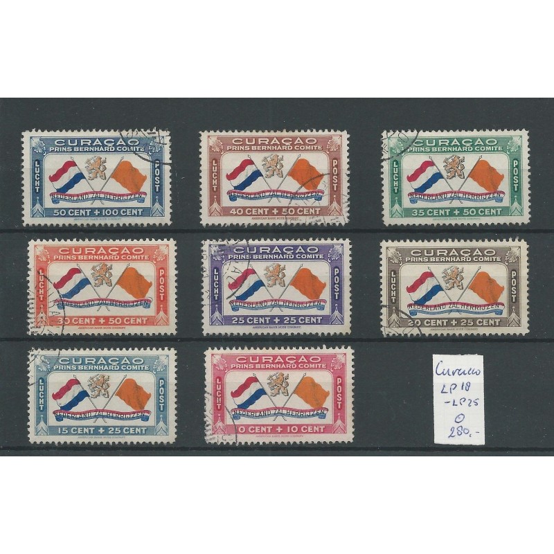CURAÇAO  LP18-25 BERNHARDFONDS Extremely fine  VFU/used CV  280 €