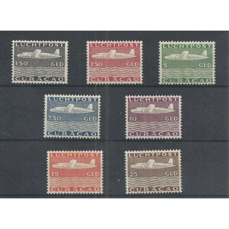 Curaçao  LP82-88 Airmail Vliegtuig MH/unused CV 525 €Extremely fine !!