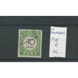 CURAÇAO  P18 Postage due 30ct Extremely fine  VFU/used  CV  45 €