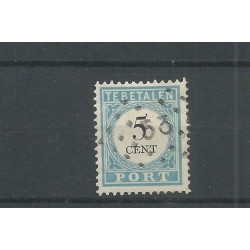 Netherlands P6D-II with numeral dot cancel 53VFU/used  CV 22,50 €  Extremely fine !!