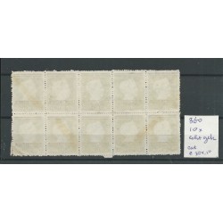 Dutch East Indies  360 BLOCK of 10  VFU/used  CV  384 €