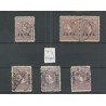 Dutch East Indies  79A/C and 97 A/B/C   VFU/used  CV 40 €  EXTREMELY FINE !!