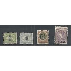 Dutch East Indies  138-141 Emergency issue MH/unused  CV 11,5 €  EXTREMELY FINE !!