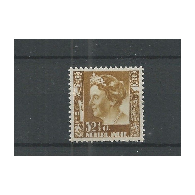 Ned. Indie  201  Wilhelmina zonder wm  MNH/postfris CV 20 €  PRACHT  !!