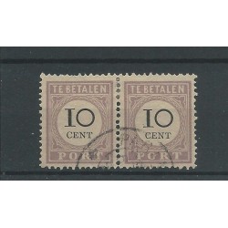Suriname P11 Type I  pair  VFU/used  CV  56 €