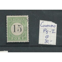 Curaçao  P5-I postage due  VFU/used  CV 50 €
