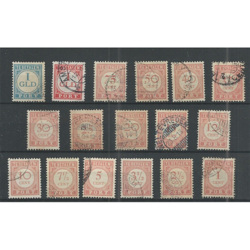 Ned. Indie  P23-39 Port 1913  VFU/gebr CV 114 €  PRACHT  !!