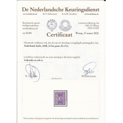 Dutch East Indies 369B  Numeral  VFU/used  CV 575 €  CERTIFICATE  !!