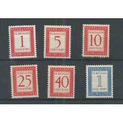 Netherlands New Guinea P1-6 Postage due MNH  CV 21 €