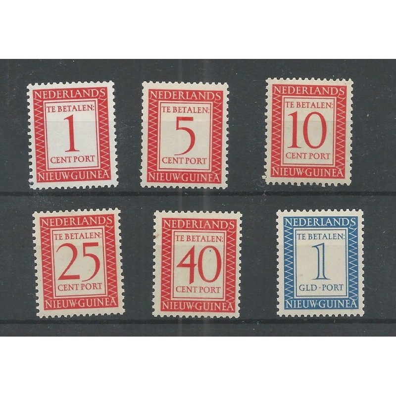 Ned. Nieuw Guinea P1-6 Port MNH/postfris  CV 21 €