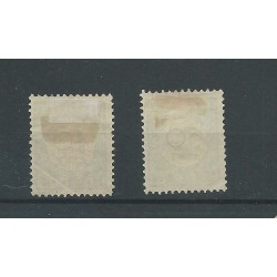 Curaçao P19 &  P20  Postage due  1892 VFU/used  CV 90 €