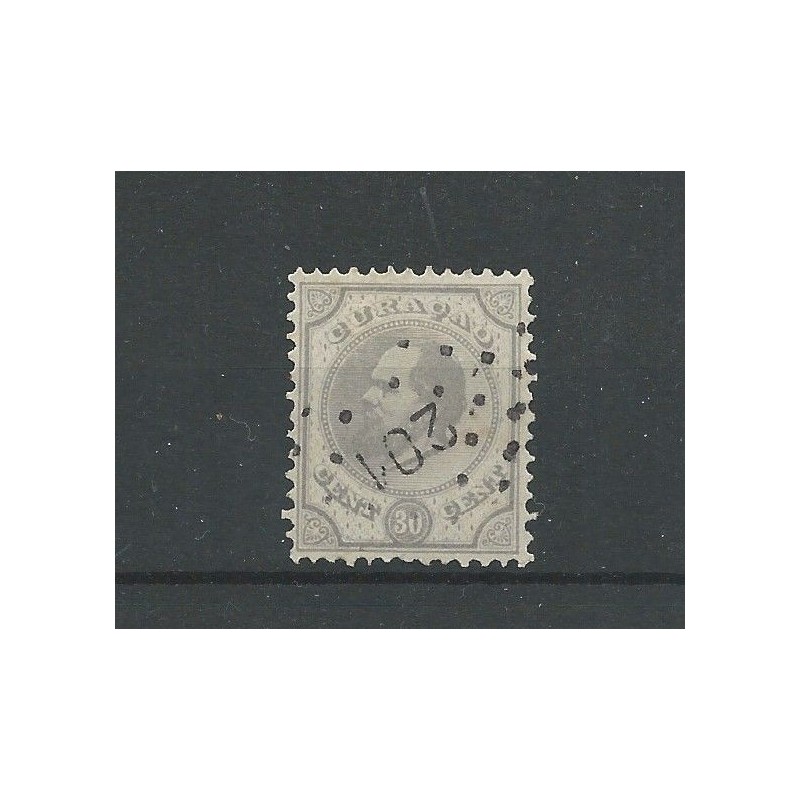 Curaçao 8D  Willem III  VFU/used CV 70 € Extremely fine !!