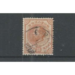 Curaçao 7C Willem III  VFU/used CV 17 € Extremely fine !!