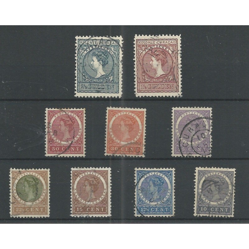 Curaçao 35-43 Wilhelmina VFU/used  CV 165 € Extremely fine !!