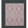 Curaçao 14 Numeral block of 4  MNH  CV 20+ €