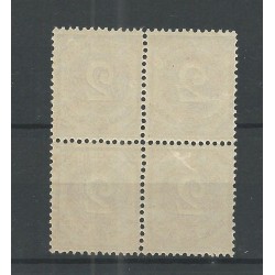 Curaçao 14 Numeral block of 4  MNH  CV 20+ €