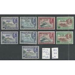 Curaçao LP41-44, LP42fa-44fa, LP41fb  airmail deels MNH of MH/unused  CV 116 €