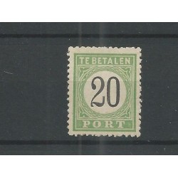 Curaçao P6-III Postage due 1889  MH/unused  CV 20 €