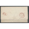 Nederland 4 paartje  brief Amsterdam-Den Haag 1865 VFU/gebr  CV 100 €