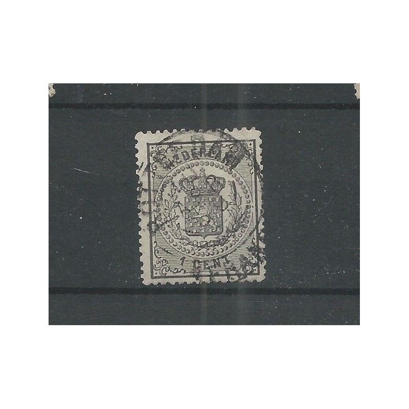 Netherlands 14A  "ROTTERDAM 1869" francotakje VFU/used  CV 100 €