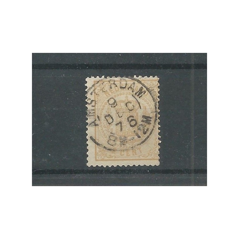 Netherlands 17 "AMSTERDAM 1875" twee-letter VFU/used  CV 30+ €
