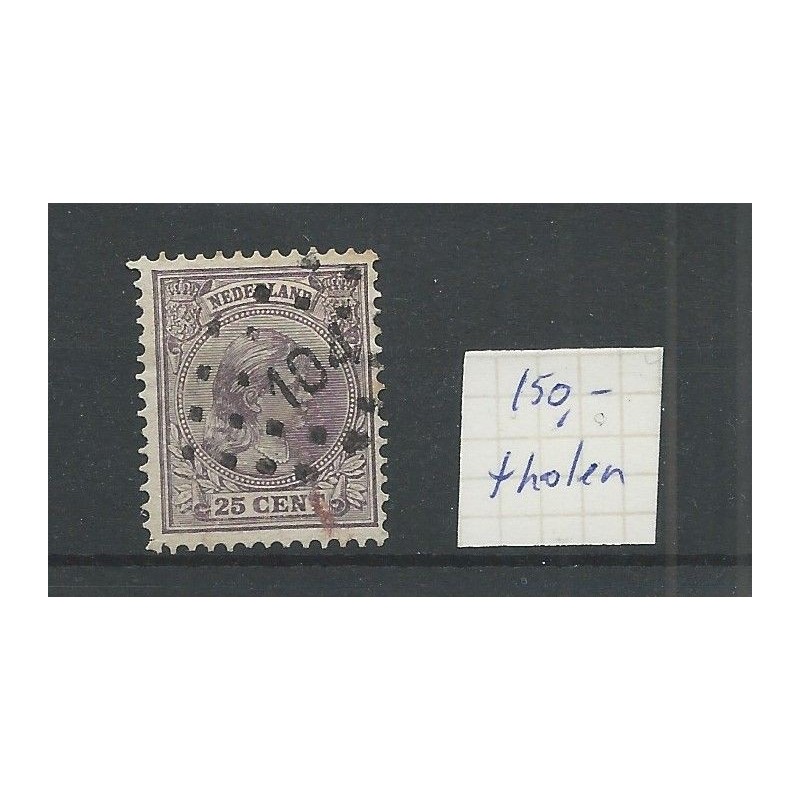 Netherlands 42 with numeral dot cancel 104 VFU/used  CV 150 €