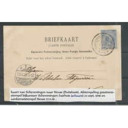 Nederland 35 briefkaart "SCHEVENINGEN-BADHUIS 1898"  VFU/gebr  CV 30+ €
