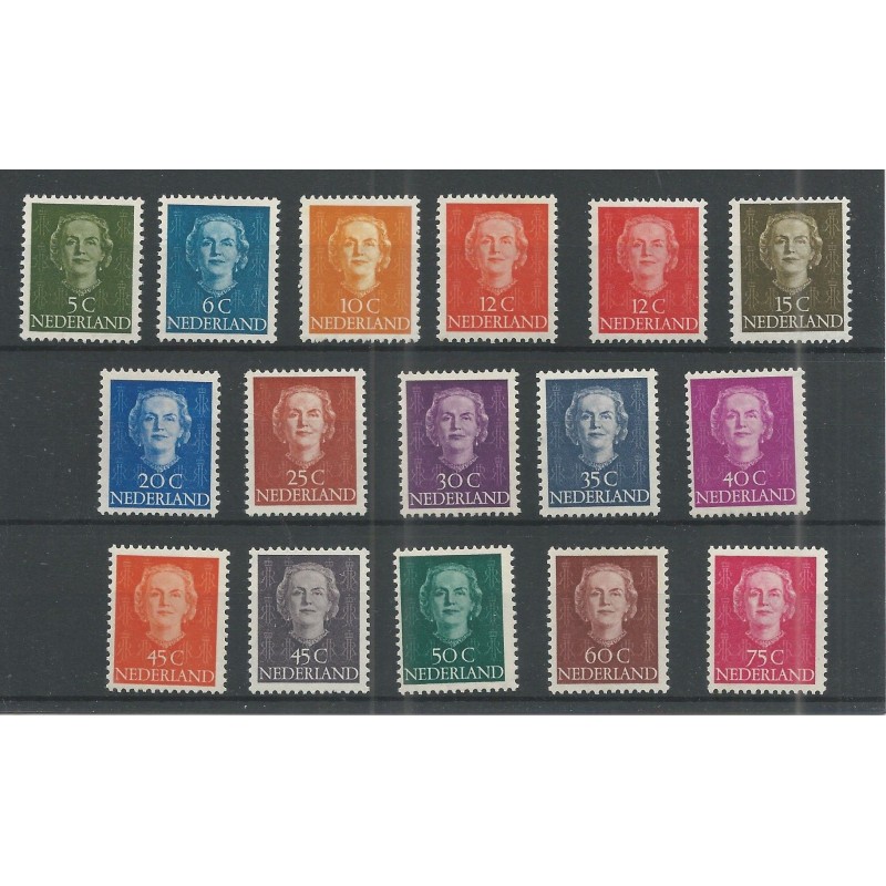 Netherlands 518-533 EN FACE MNH CV 275 € EXTREMELY FINE !!