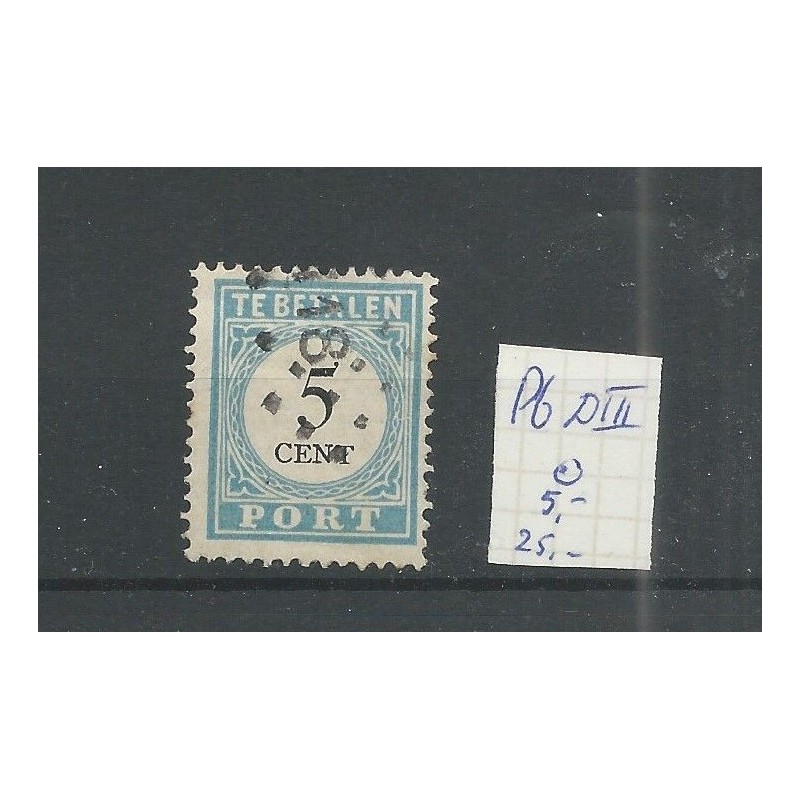 Nederland P6D-III met puntstempel 118  VFU/gebr  CV 30 € PRACHT !!