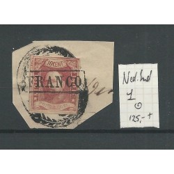 Ned.Indie  1 briefstukje  Willem III 1864   VFU/gebr  CV 125 €