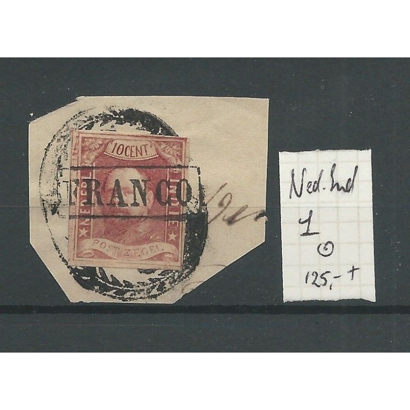 Dutch East Indies  1 piece  Willem III 1864   VFU/used  CV 125 €