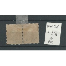 Dutch East Indies  2 pos 32-33 pair "SOERABAJA 1870" VFU/used  CV 850 €