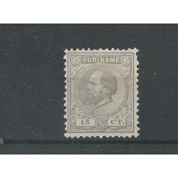 Suriname 8C  Willem III 1873  MH/unused CV 45 € EXTREMELY FINE !!