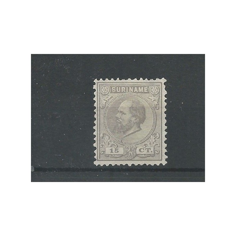 Suriname 8C  Willem III 1873  MH/unused CV 45 € EXTREMELY FINE !!