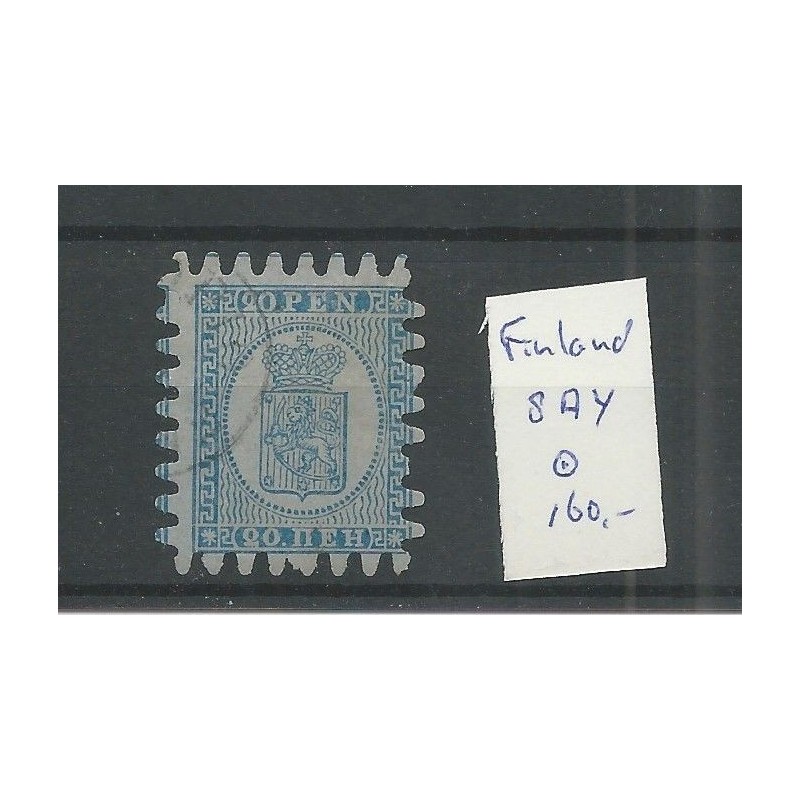 Finland 8Ay  Arms 1866  VFU/used CV 320 €