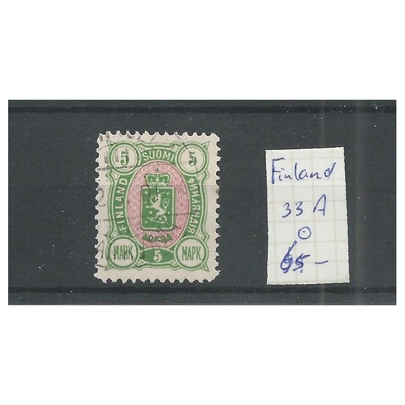 Finland 33A  Arms 1889  VFU/used CV 65 €