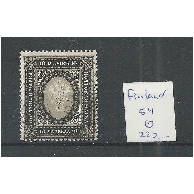 Finland  54  Russisches Wappen 1901  VFU/used CV  220 €