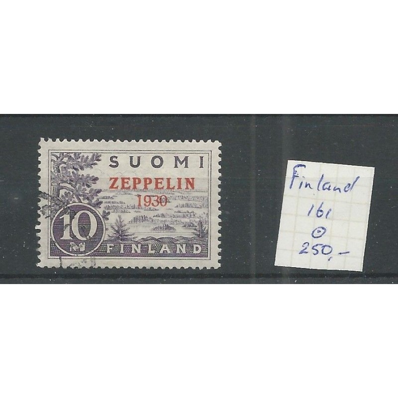 Finland  161 Luchtpost 1930 ZEPPELIN VFU/gebr CV 250 €