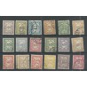 Suriname 69-86 Numeral  VFU/used CV 35 € EXTREMELY FINE !!