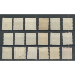 Suriname 69-86 Numeral  VFU/used CV 35 € EXTREMELY FINE !!