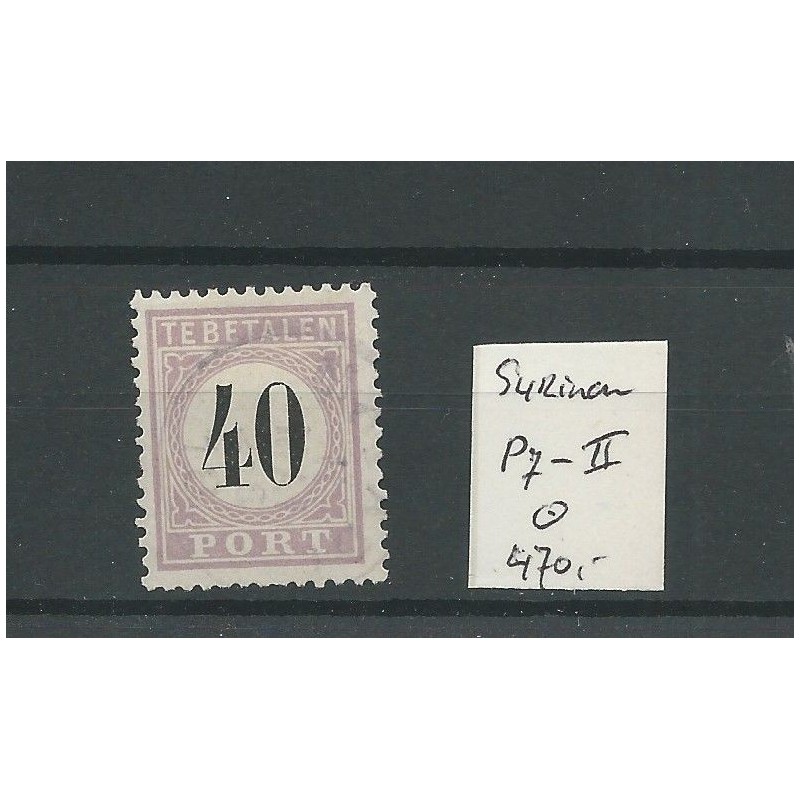 Suriname PORT P7  Type II  VFU/gebr  CV  470 €