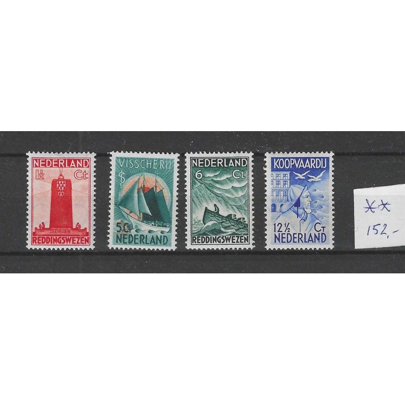 Netherlands 257-260 Zeemanszegels MNH CV 152 € EXTREMELY FINE !!