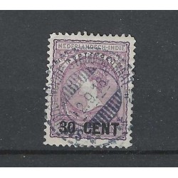 Dutch East Indies 141A  Emergency issue VFU/used CV 165 € EXTREMELY FINE !!