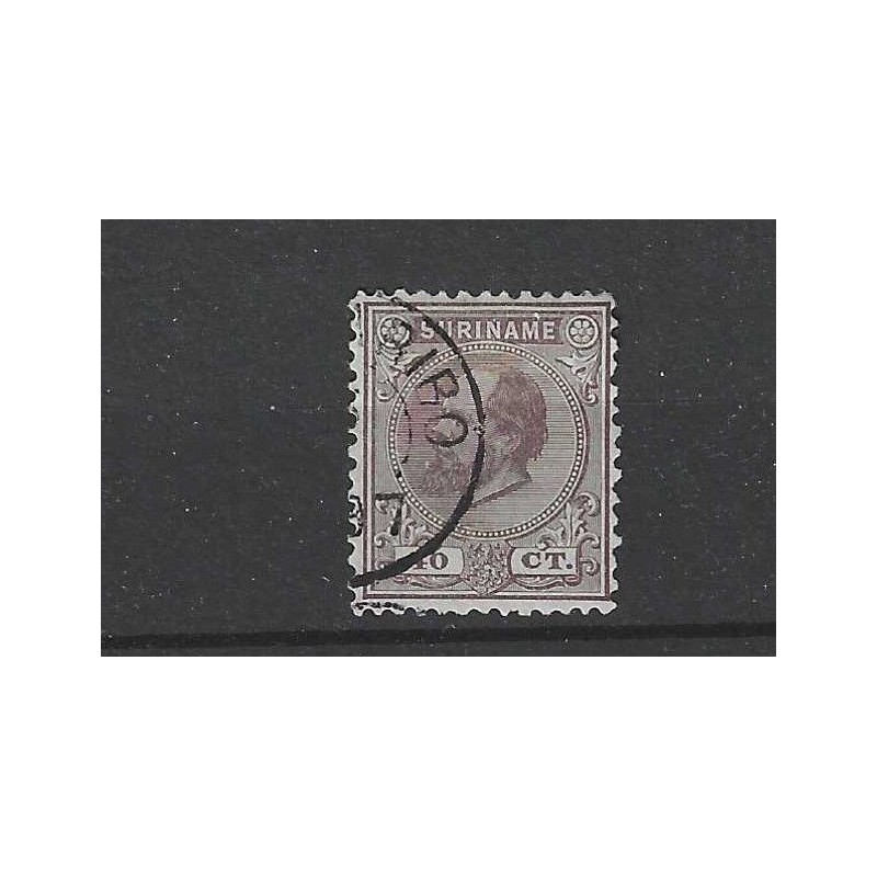 Suriname 12C Willem III VFU/used CV 40 € EXTREMELY FINE !!