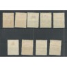 Suriname 118-126 Wilhelmina  MH/used  CV 50 € EXTREMELY FINE !!